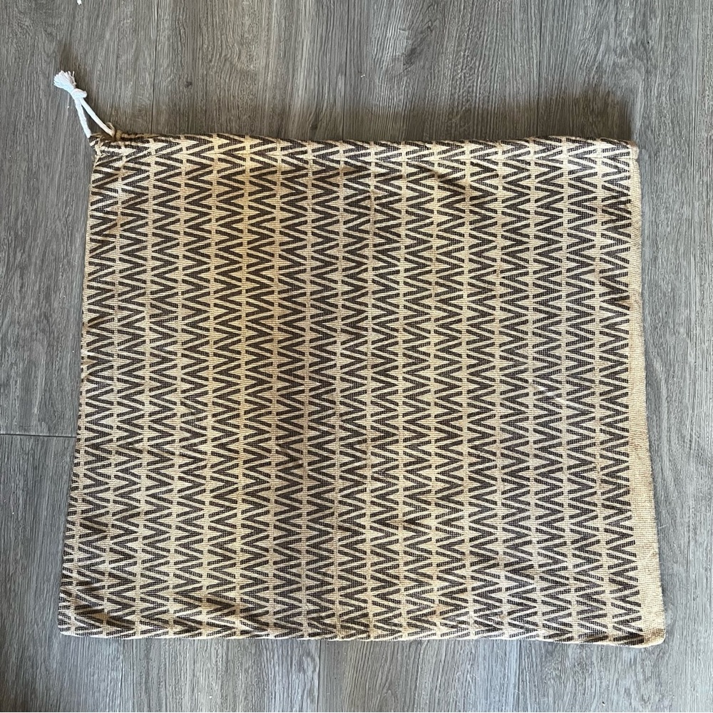 Vintage VALENTINO Patterned Drawstring Purse Storage Dust Bag 22x19.5 inches